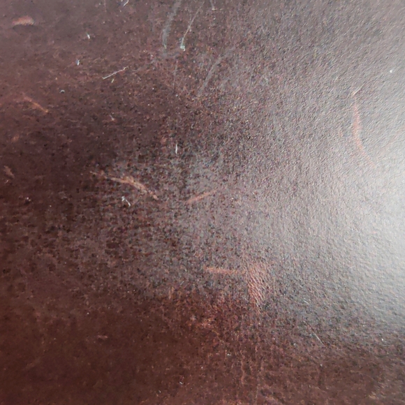 Patricia Nash shearling and leather crossbody bag with pom poms 9"x 7"x 2.5" - Picture 14 of 14